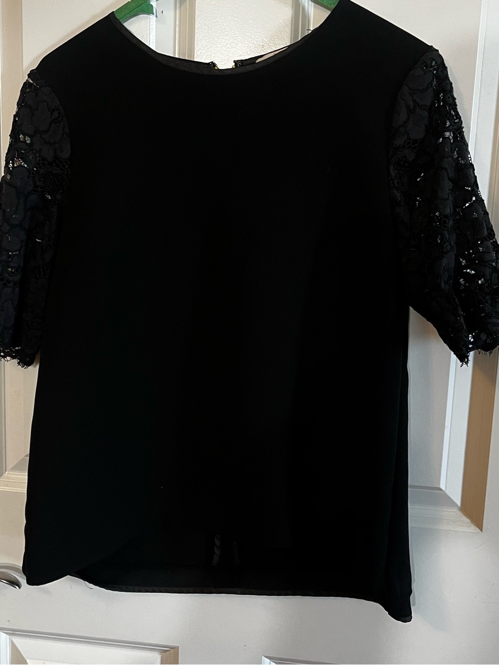 kate spade Black Lace Sleeve Blouse